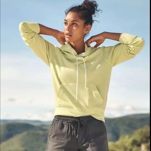 ATHLETA WOMEN'S LIME LONG SLEEVE SUNDOWN HOODIE SWEATSHIRT TOP Sz M